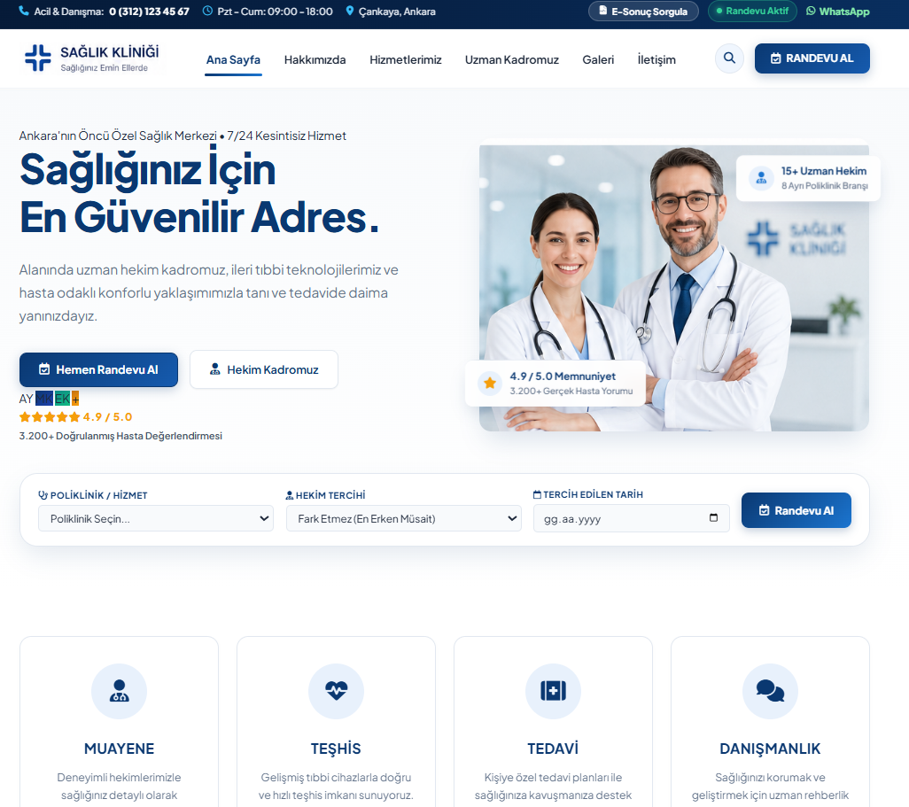 Kurumsal Web Site - 5 Web Tasarım Örneği
